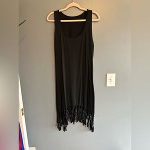 Black Fringe Dress